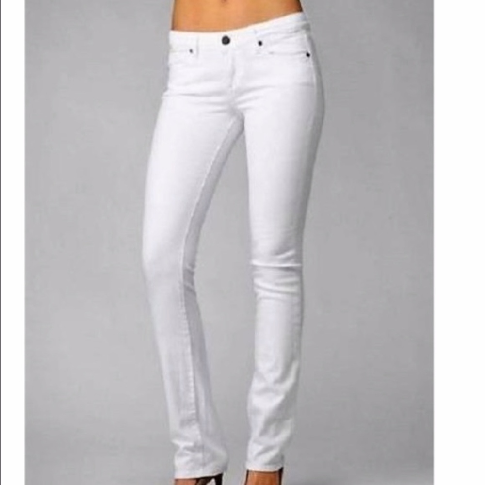 Paige Peg White Jeans